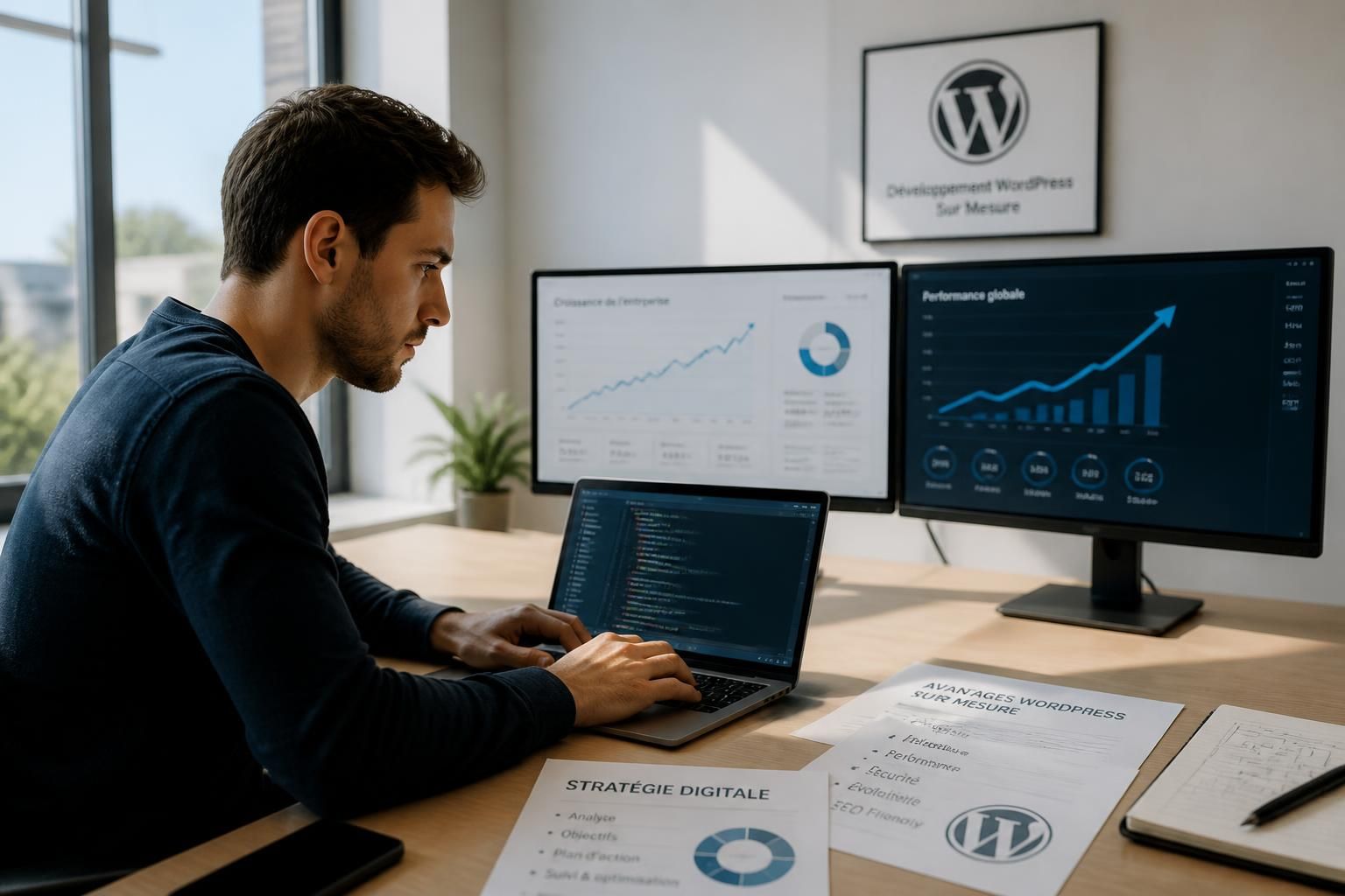 découvrez les avantages du développement wordpress sur mesure pour votre entreprise : flexibilité, performance améliorée et solutions adaptées à vos besoins spécifiques.