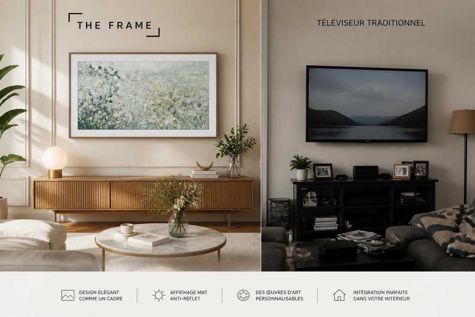 découvrez comment the frame révolutionne votre décoration intérieure en combinant art et technologie, surpassant l'affichage traditionnel pour un style unique et personnalisé.