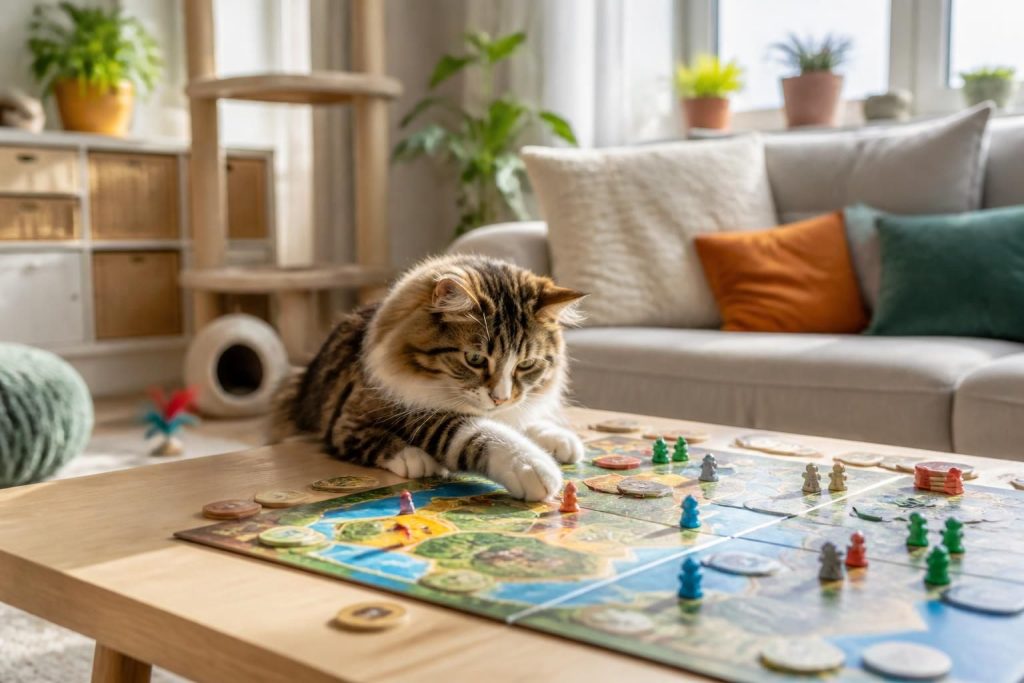 découvrez les meilleurs jeux de société conçus pour s'amuser avec votre chat, un incontournable pour tous les propriétaires d'animaux cherchant divertissement et complicité.