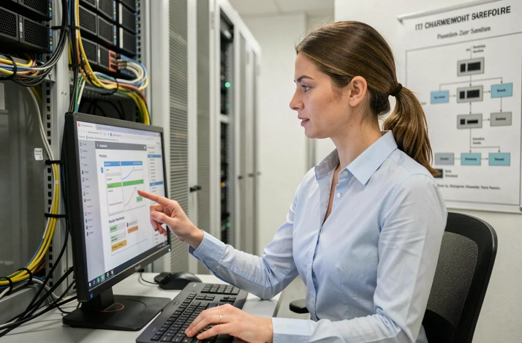 Ingénieure IT d'OCI Informatique gérant l'infogérance et l'hébergement de serveurs à Chalon-sur-Saône